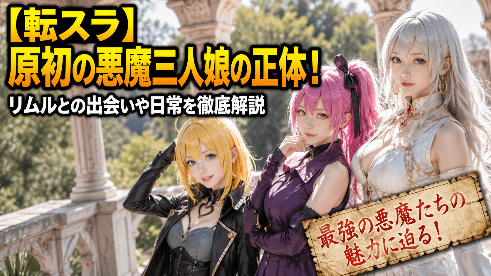 【転スラ】原初の悪魔三人娘の正体！リムルとの出会いや日常を徹底解説