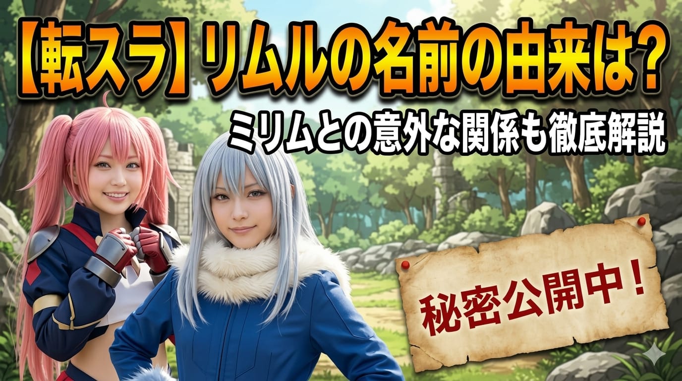 【転スラ】リムルの名前の由来は？ミリムとの意外な関係も徹底解説