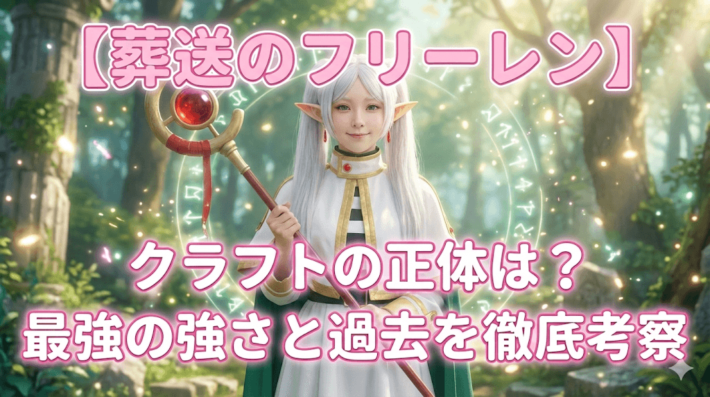 【葬送のフリーレン】クラフトの正体は？最強の強さと過去を徹底考察