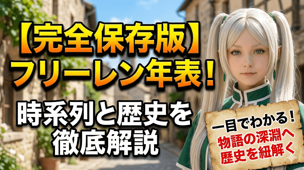 【完全保存版】フリーレン年表！時系列と歴史を徹底解説