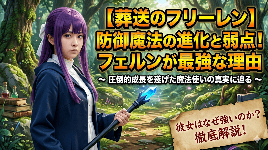 【葬送のフリーレン】防御魔法の進化と弱点！フェルンが最強な理由