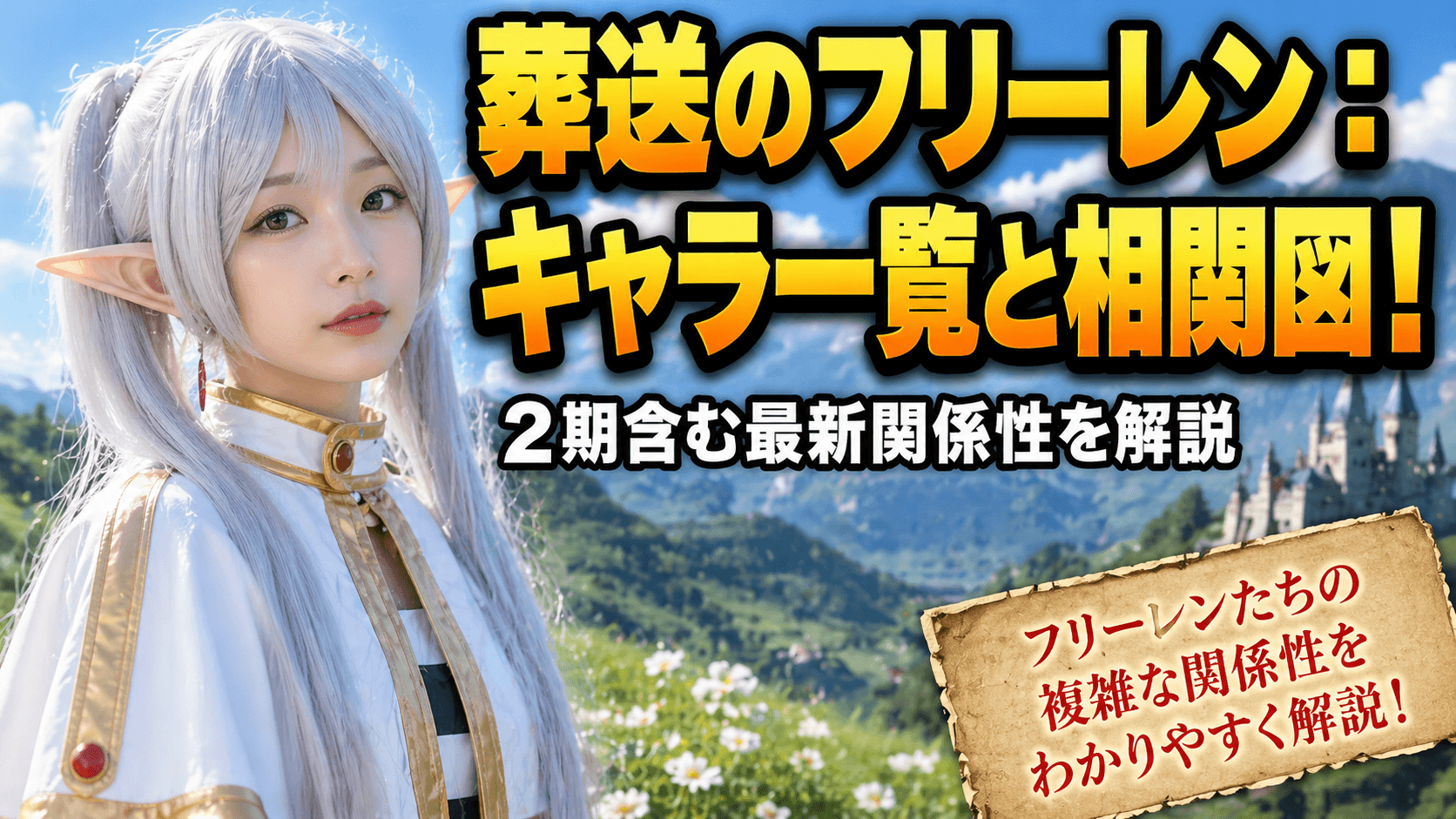 葬送のフリーレン：キャラ一覧と相関図！2期含む最新関係性を解説
