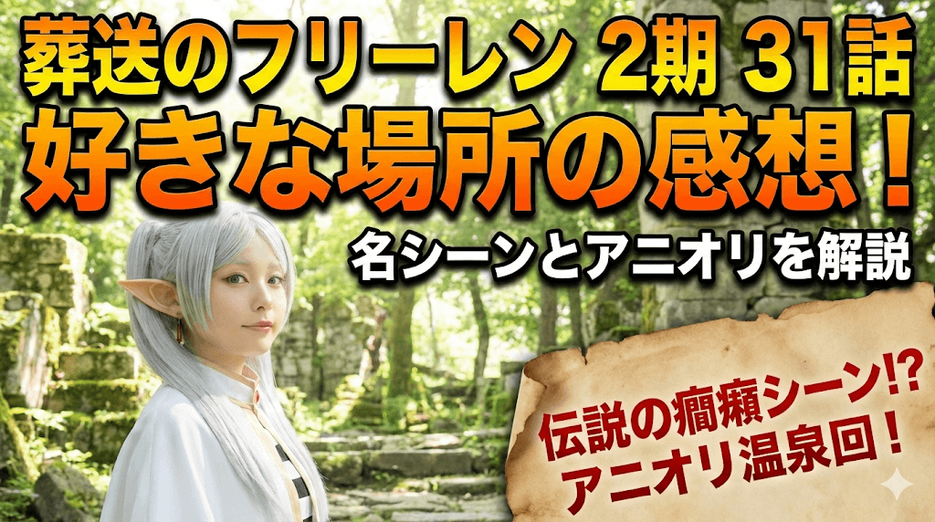 葬送のフリーレン 2期 31話 好きな場所の感想！名シーンとアニオリを解説