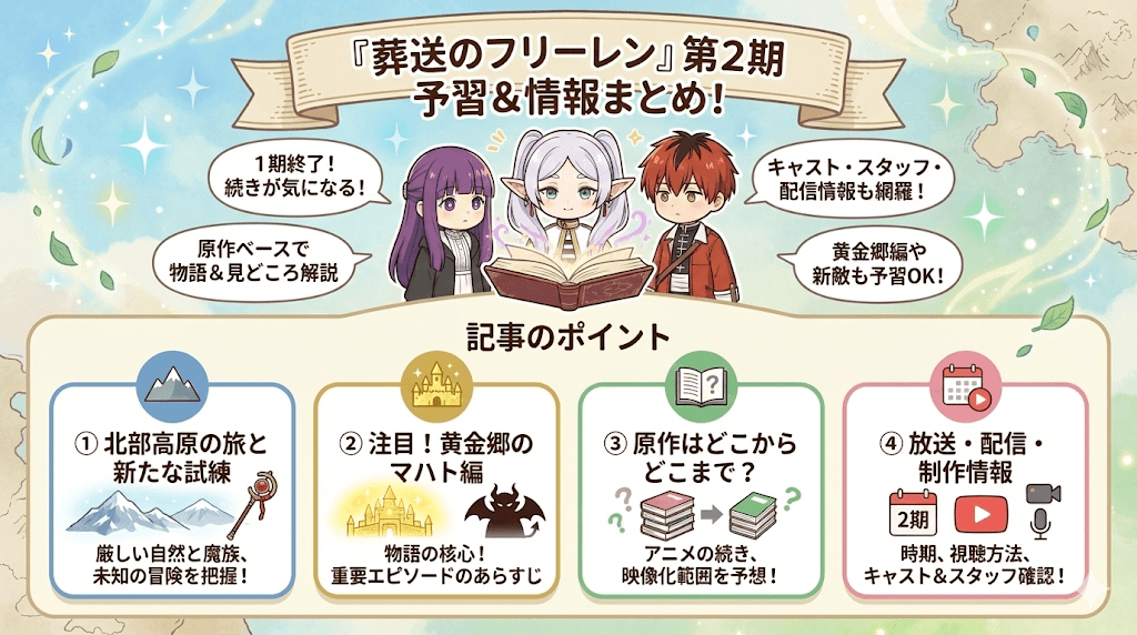 葬送のフリーレンあらすじ簡単第２期