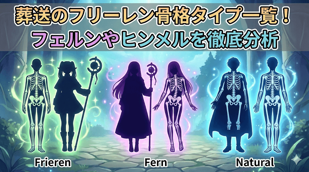 葬送のフリーレン骨格タイプ一覧！フェルンやヒンメルを徹底分析