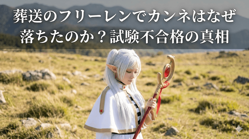 葬送のフリーレンでカンネはなぜ落ちたのか？試験不合格の真相