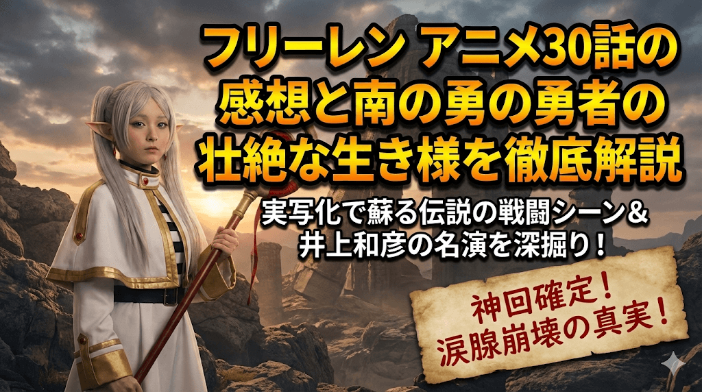 フリーレン アニメ30話の感想と南の勇者の壮絶な生き様を徹底解説