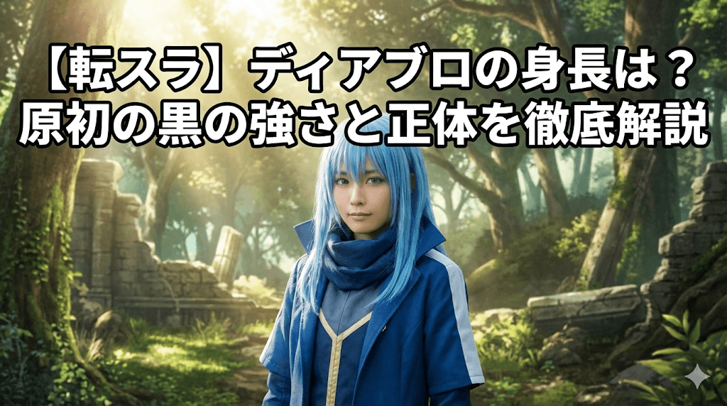 【転スラ】ディアブロの身長は？原初の黒の強さと正体を徹底解説
