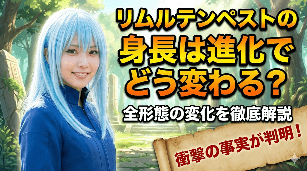 リムルテンペストの身長は進化でどう変わる？全形態の変化を徹底解説
