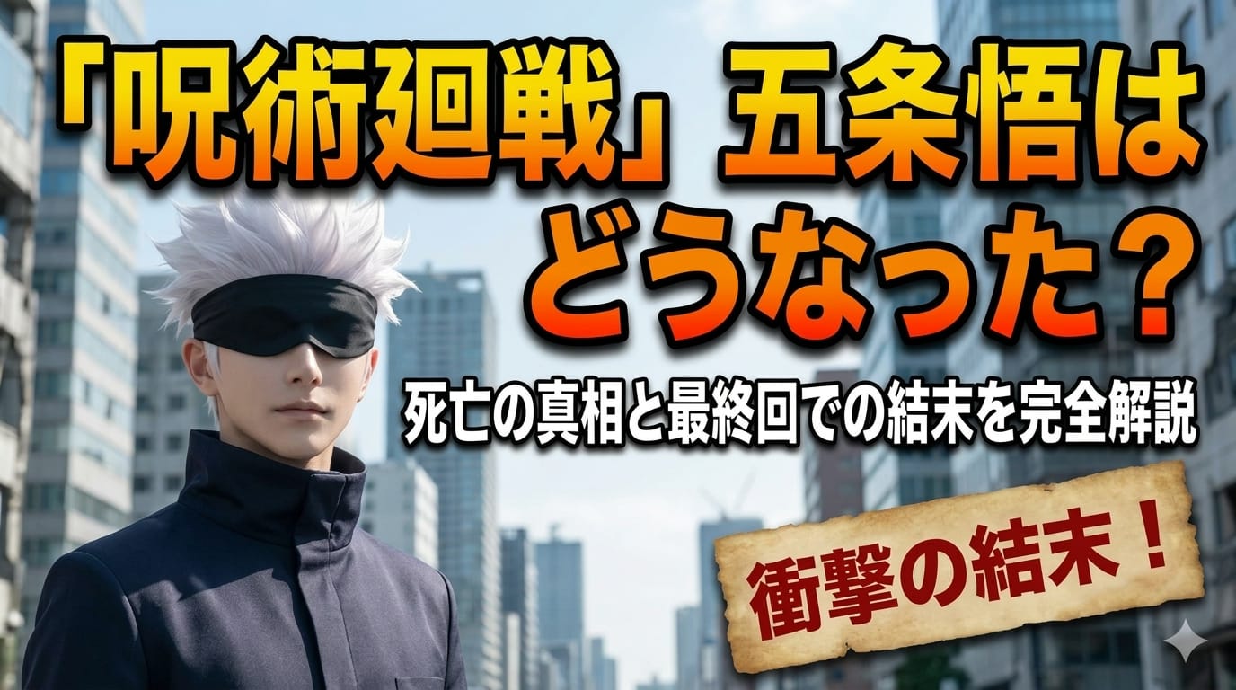 「呪術廻戦」五条悟はどうなった？死亡の真相と最終回での結末を完全解説