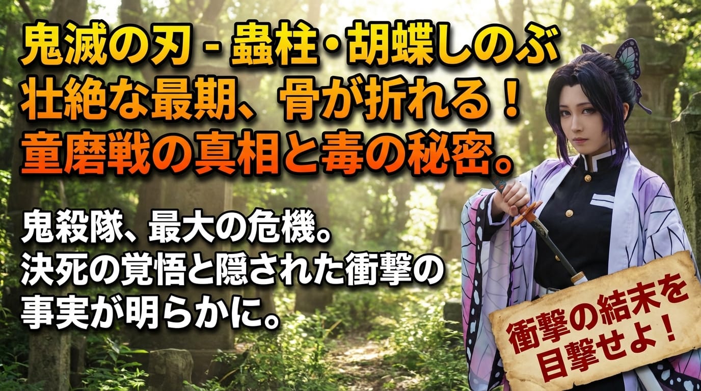 鬼滅の刃 胡蝶しのぶが骨折られる壮絶な最期！童磨戦の真実と毒の秘密