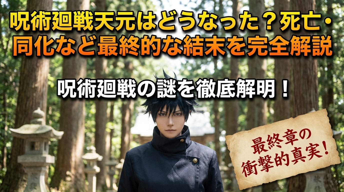 呪術廻戦 天元どうなった？死亡や同化の最終結末を完全解説
