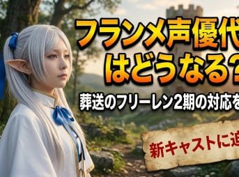 フランメ声優代役はどうなる？葬送のフリーレン2期の対応を解説