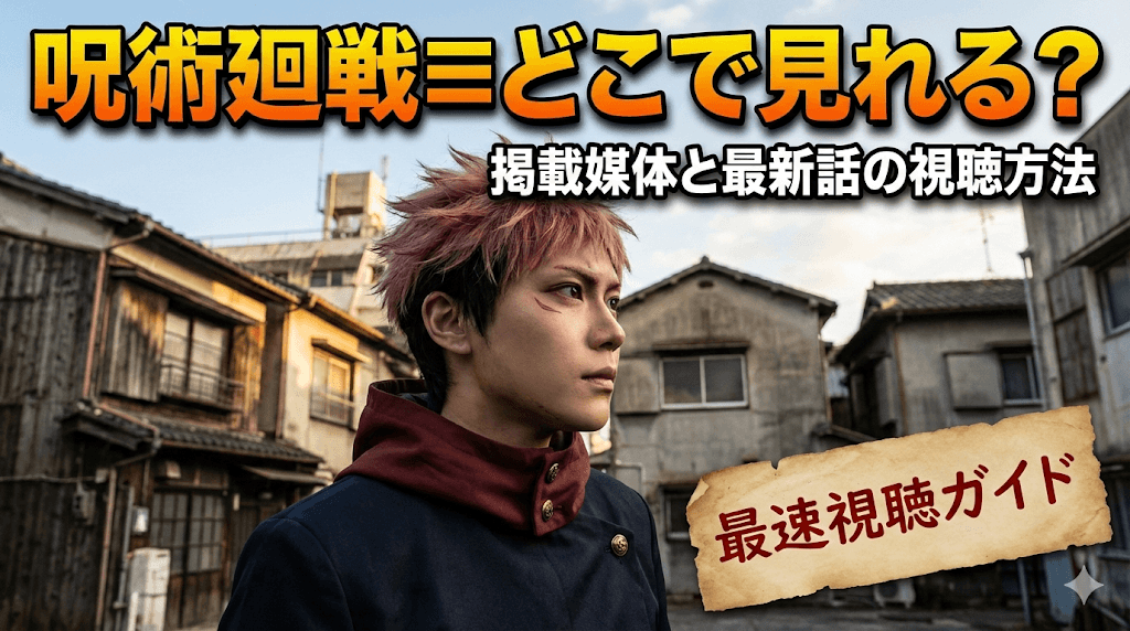 呪術廻戦≡(モジュロ)どこで見れる？掲載媒体と最新話の視聴方法
