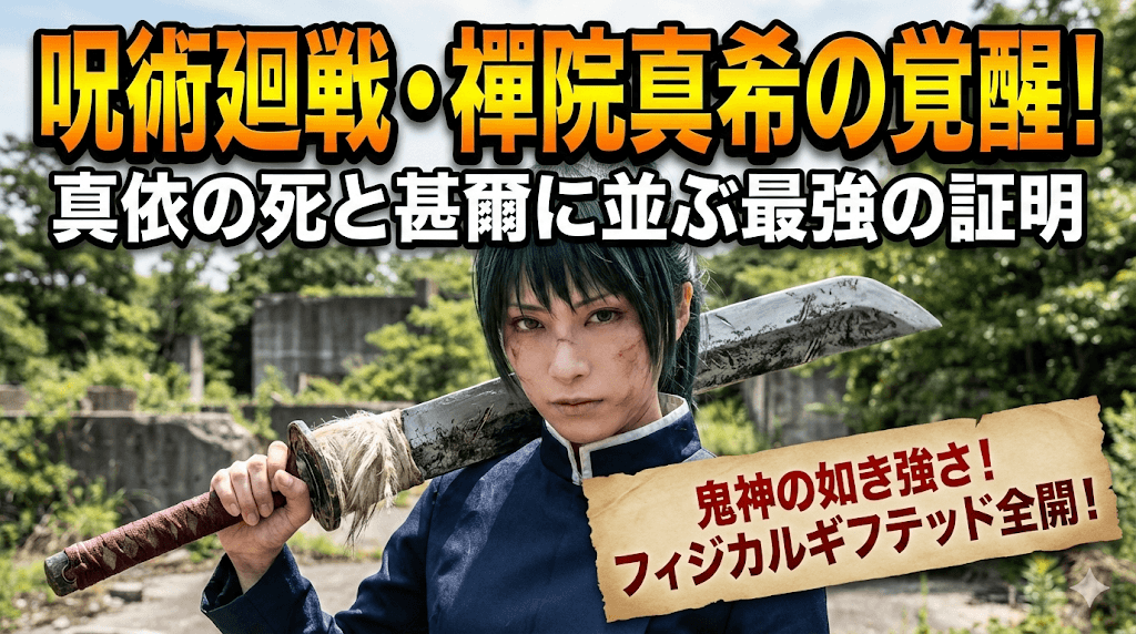 呪術廻戦・禪院真希の覚醒！真依の死と甚爾に並ぶ最強の証明