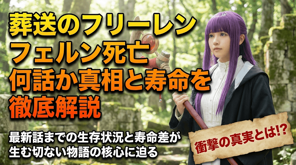 葬送のフリーレン：フェルンの死亡は何話か真相と寿命を徹底解説