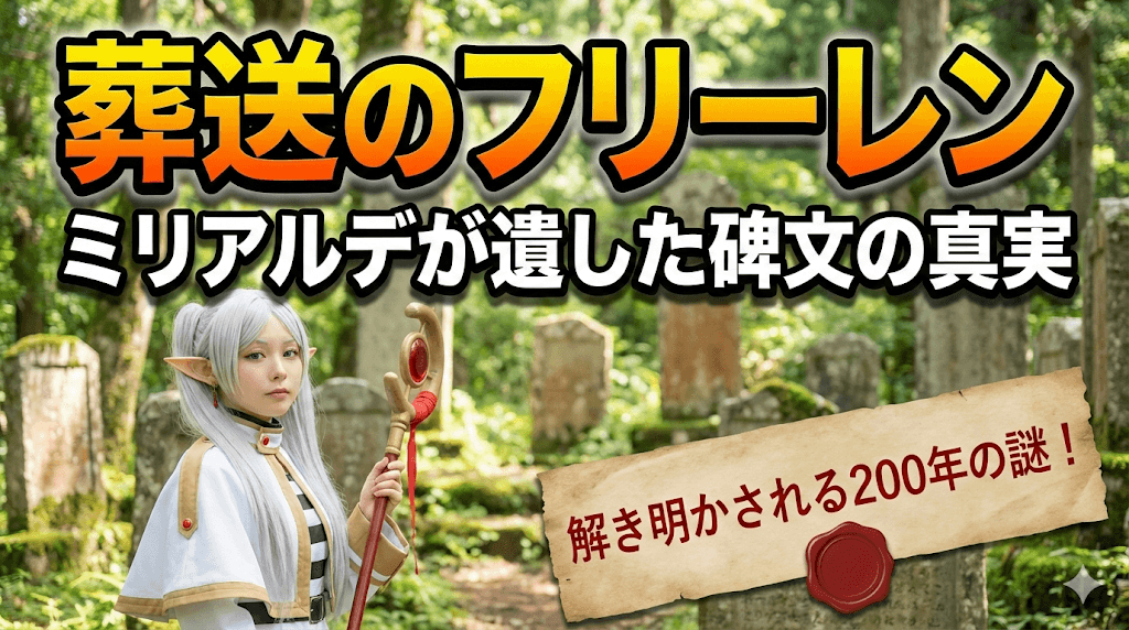 葬送のフリーレン ミリアルデが遺した碑文の真実