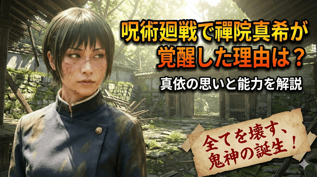 呪術廻戦で禪院真希が覚醒した理由は？真依の思いと能力を解説