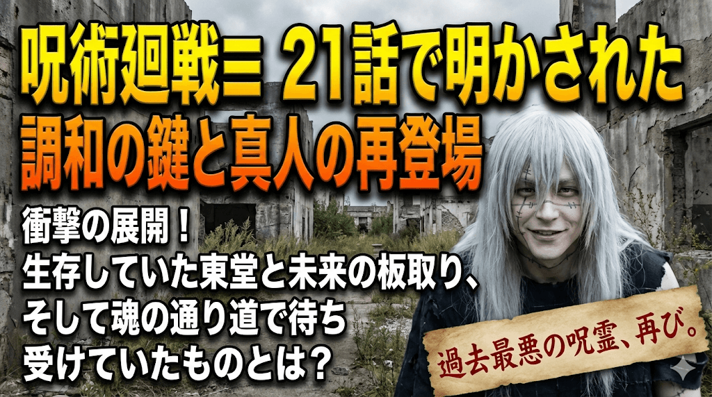 呪術廻戦 モジュロ 21話で明かされた調和の鍵と真人の再登場