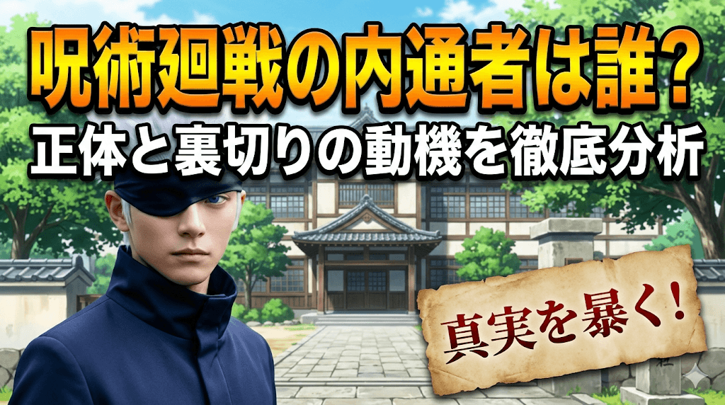 呪術廻戦の内通者は誰？正体と裏切りの動機を徹底分析