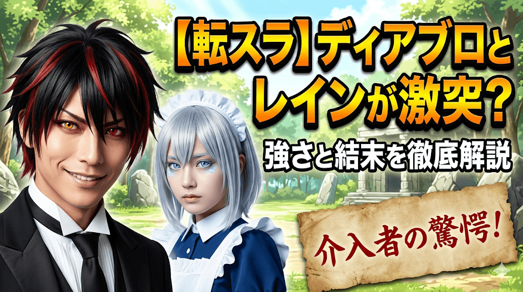 【転スラ】ディアブロとレインが激突？強さと結末を徹底解説