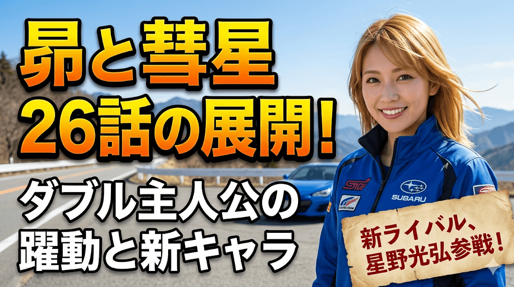 昴と彗星 26話の展開！ダブル主人公の躍動と新キャラ