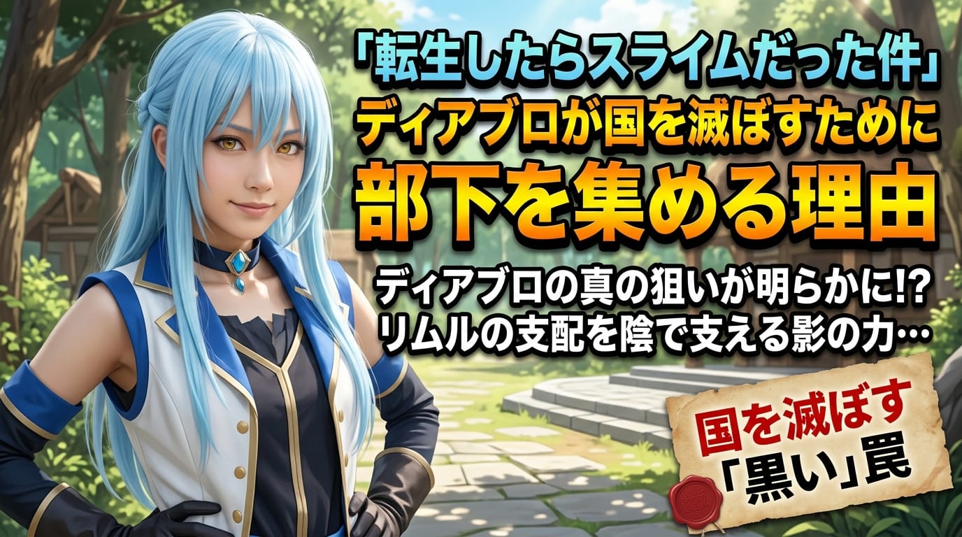 【転スラ】ディアブロが国を滅ぼす部下を集める理由