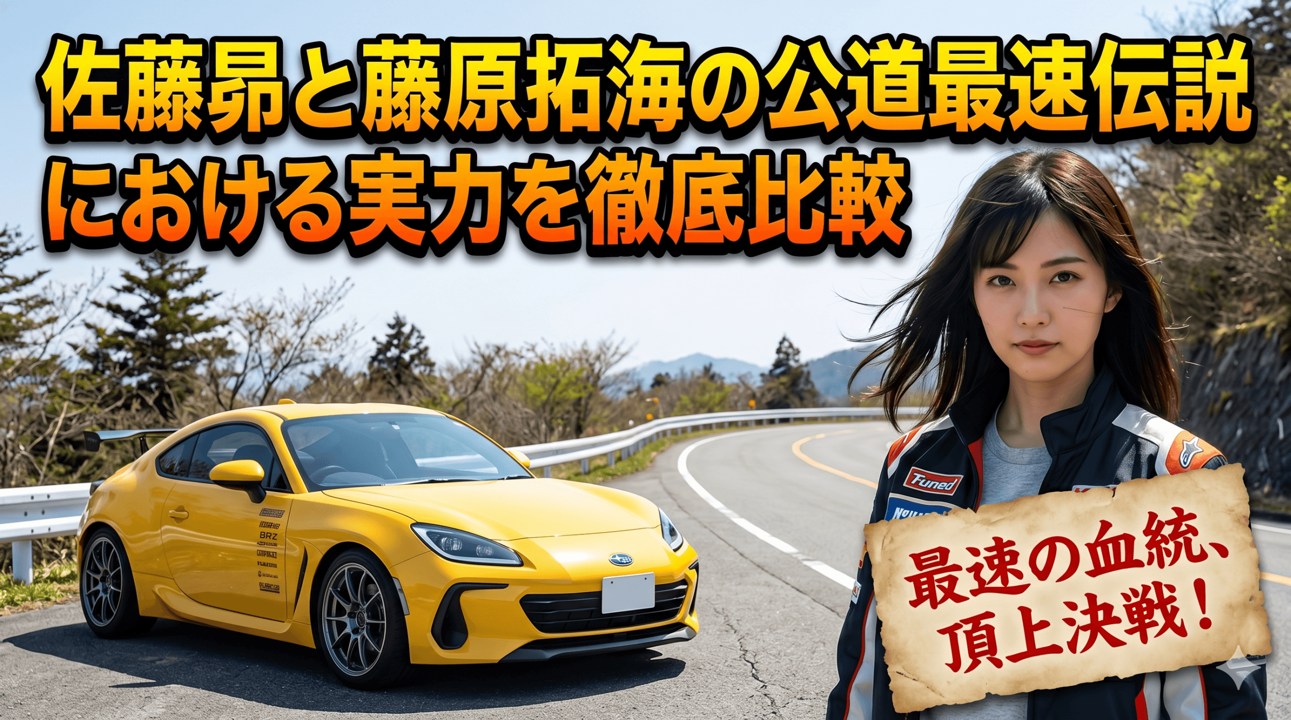 佐藤昴と藤原拓海の公道最速伝説における実力を徹底比較