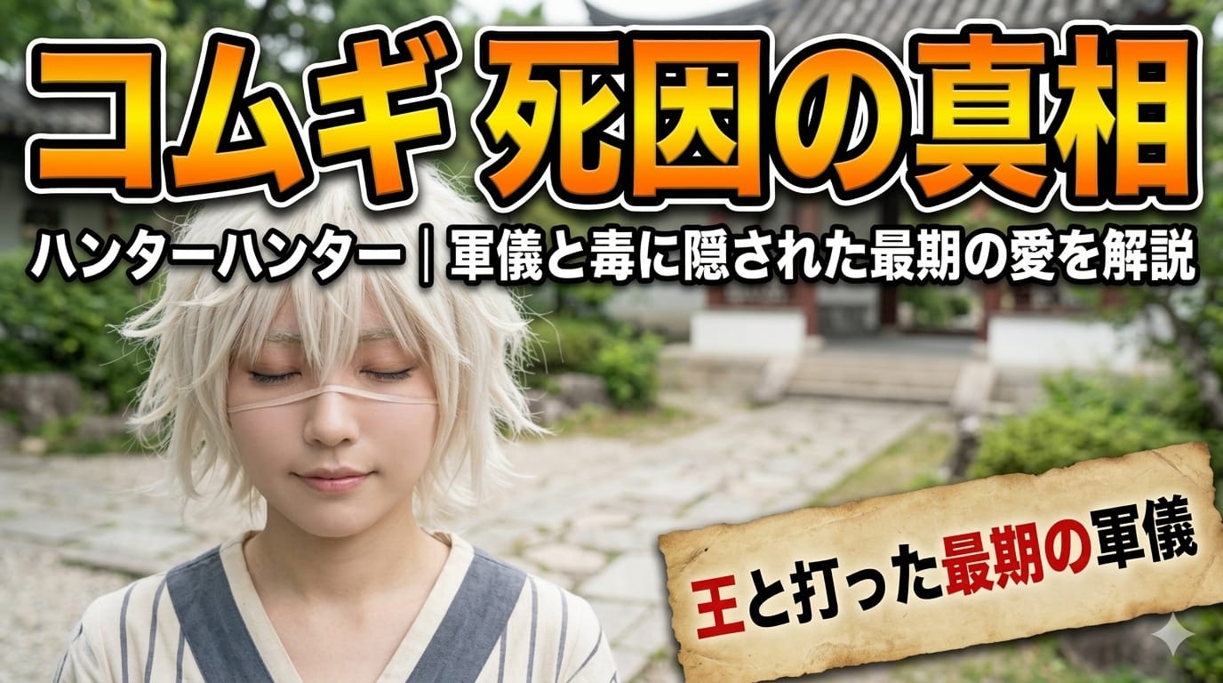 ハンターハンター コムギ 死因の真相|軍儀と毒に隠された最期の愛を解説
