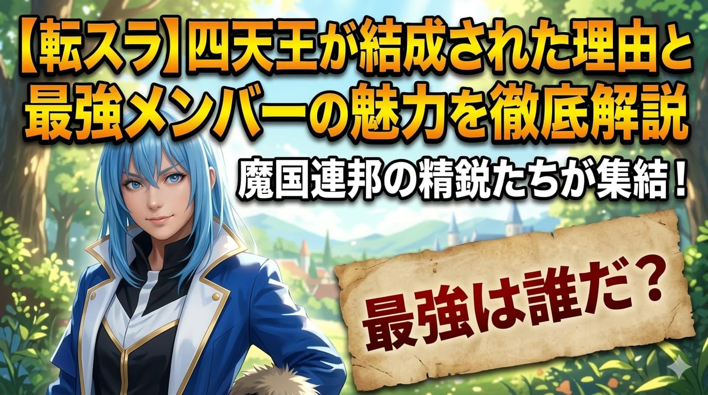 【転スラ】四天王が結成された理由と最強メンバーの魅力を徹底解説