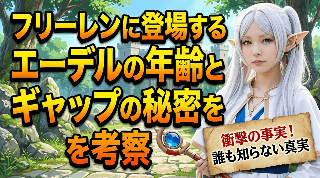 フリーレンに登場するエーデルの年齢とギャップの秘密を考察