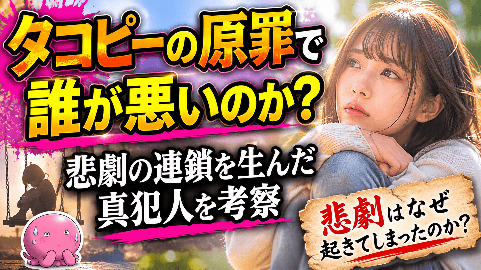 タコピーの原罪で誰が悪いのか？悲劇の連鎖を生んだ真犯人を考察
