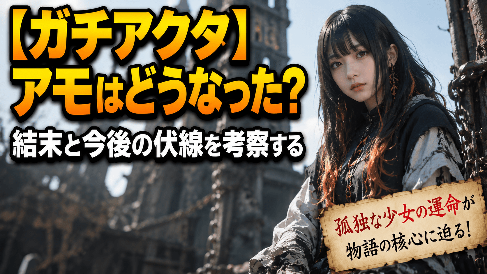 【ガチアクタ】アモはどうなった？結末と今後の伏線を考察する
