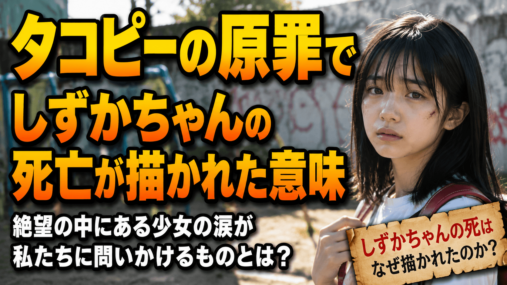 タコピーの原罪でしずかちゃんの死亡が描かれた意味