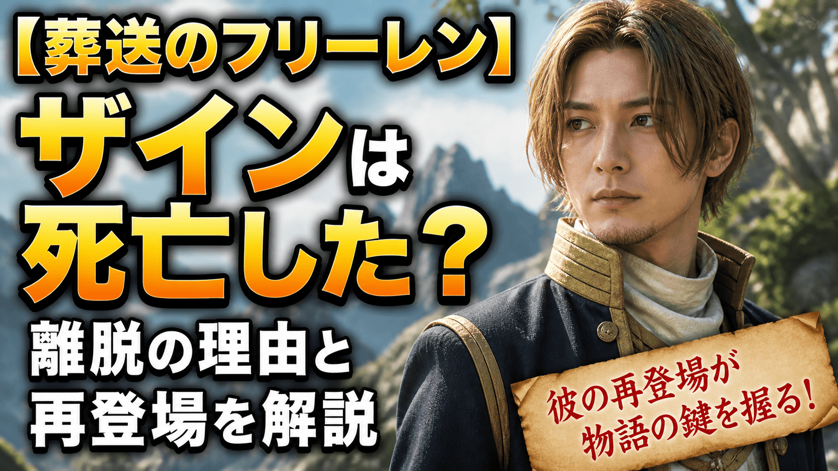 【葬送のフリーレン】ザインは死亡した？離脱の理由と再登場を解説