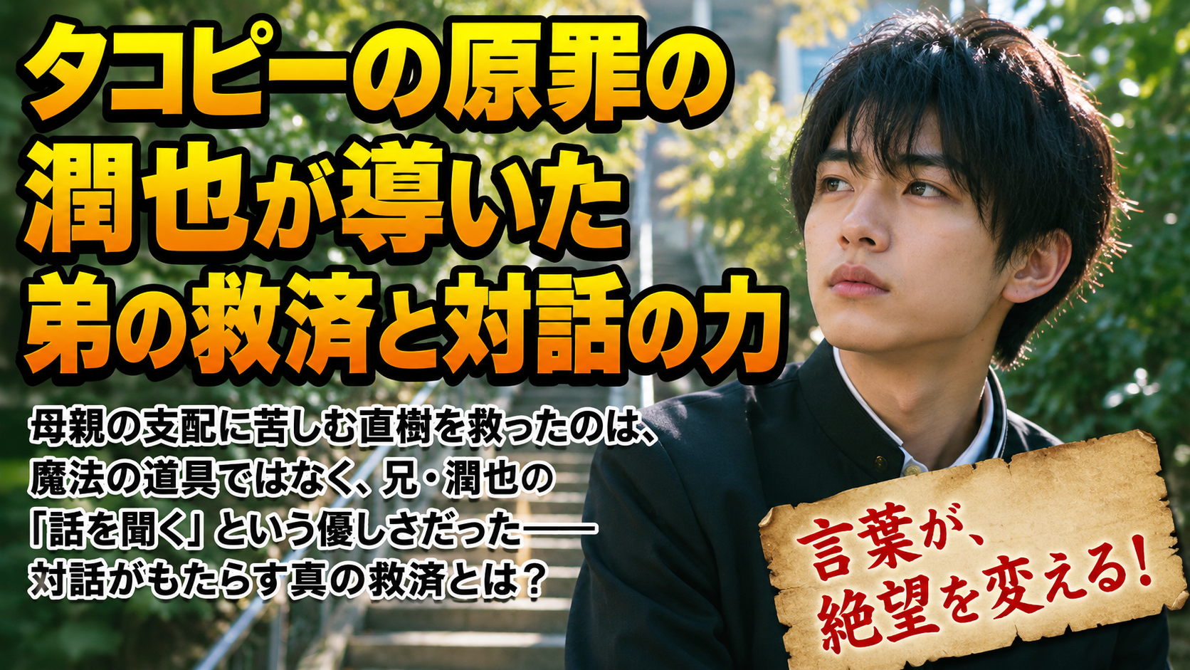 タコピーの原罪の潤也が導いた弟の救済と対話の力