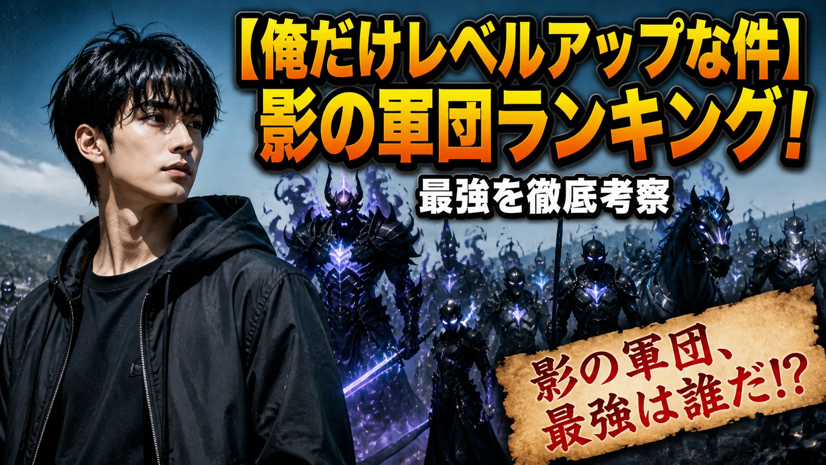 俺だけレベルアップな件】影の軍団ランキング！最強を徹底考察
