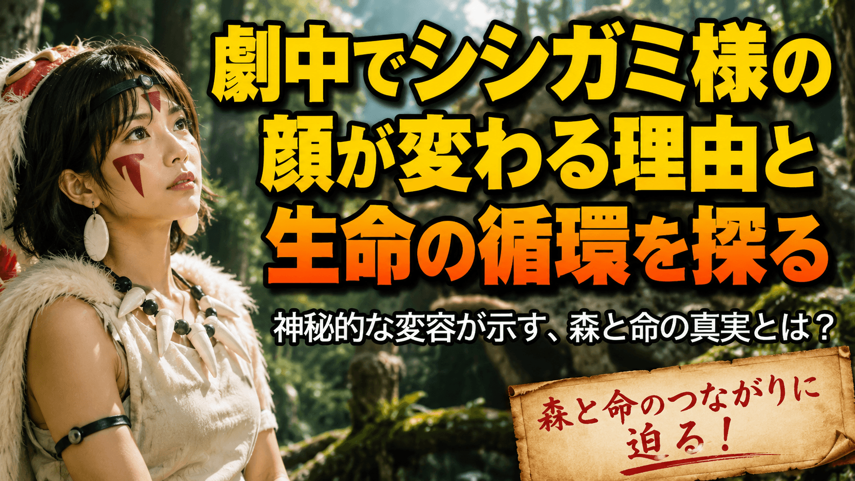 シシガミ様 顔 変わる