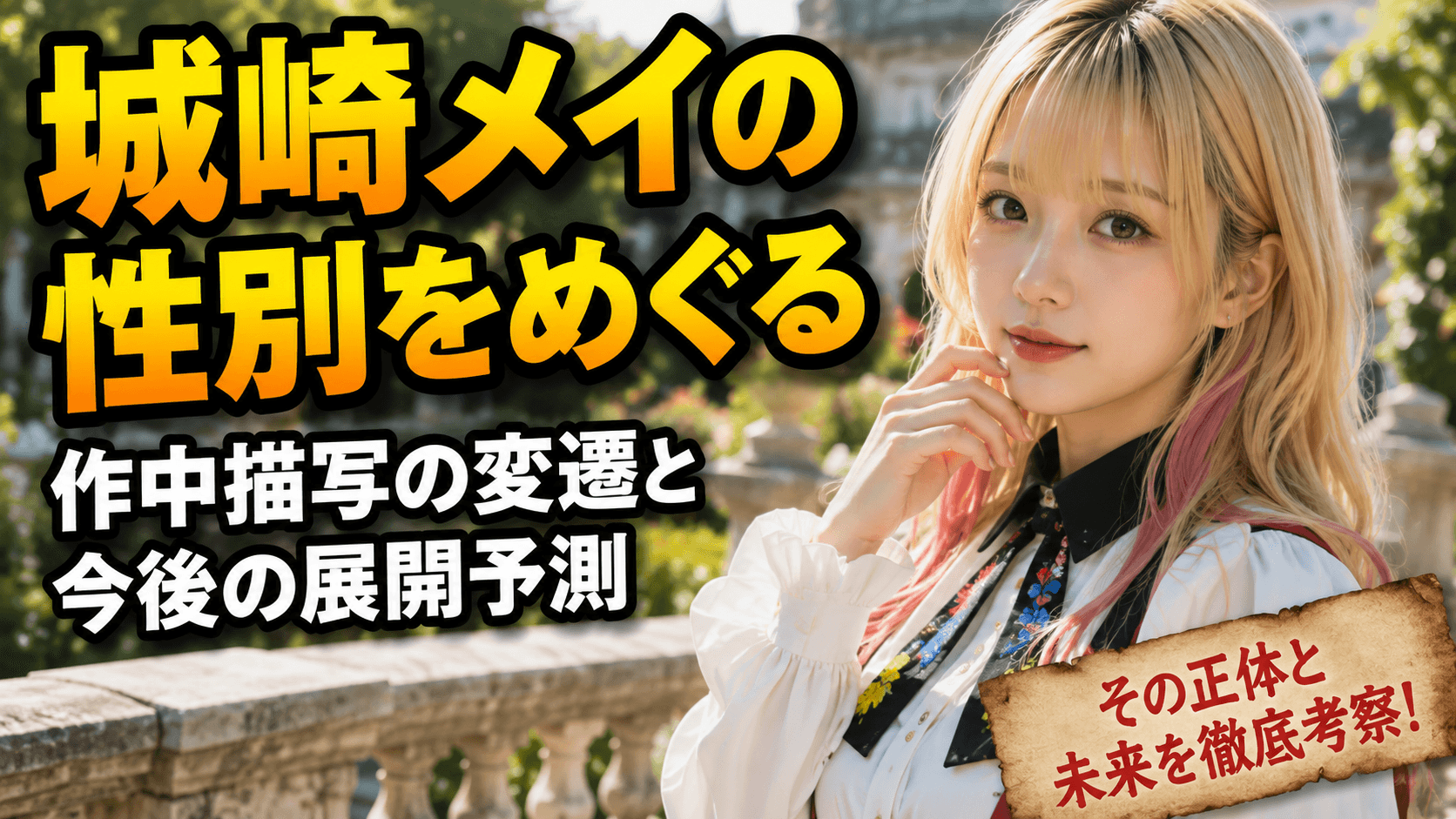 城崎メイの性別をめぐる作中描写の変遷と今後の展開予測