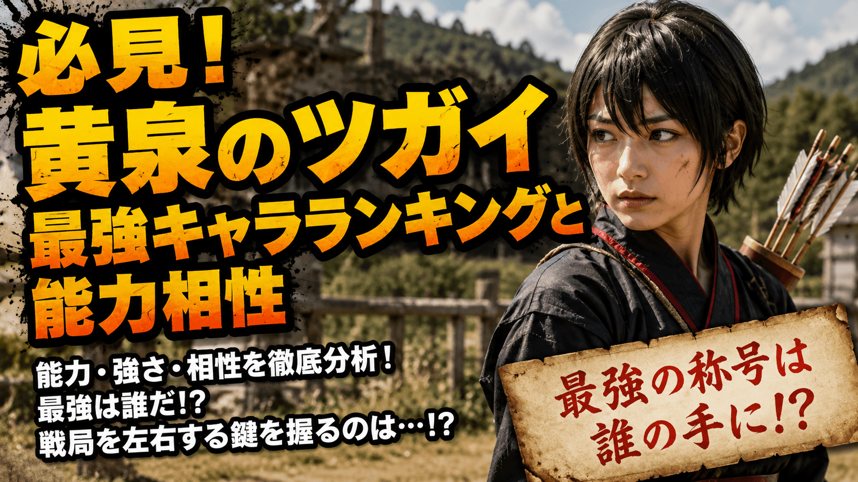 必見！黄泉のツガイ最強キャラランキングと能力相性