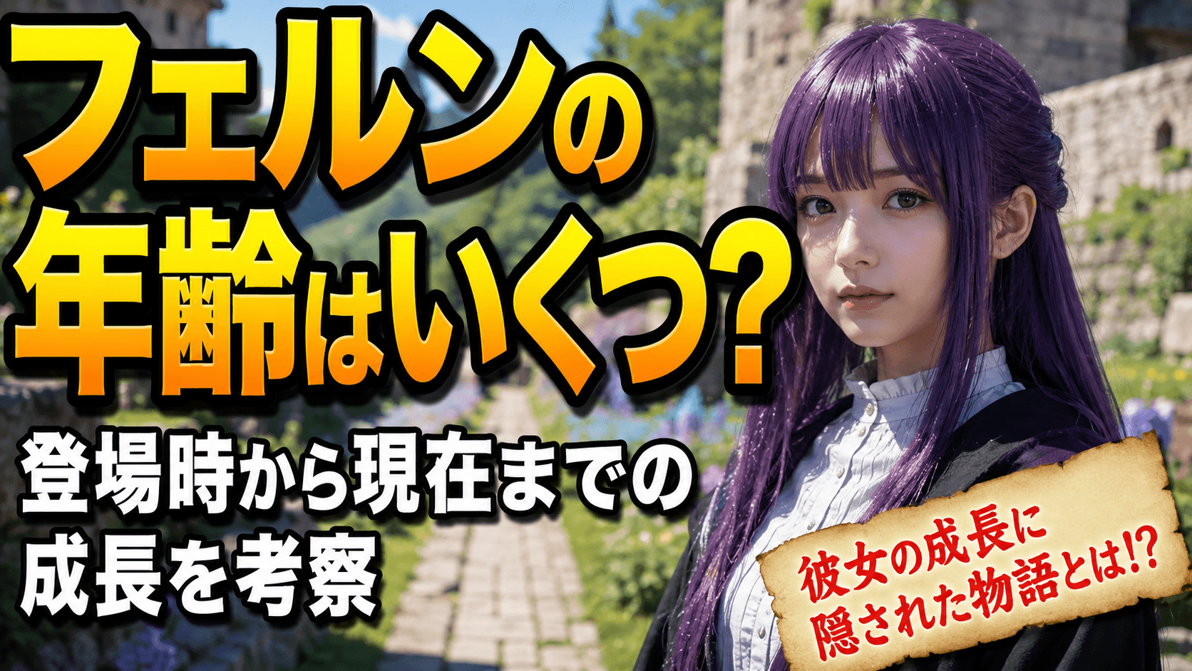 フェルンの年齢はいくつ？登場時から現在までの成長を考察