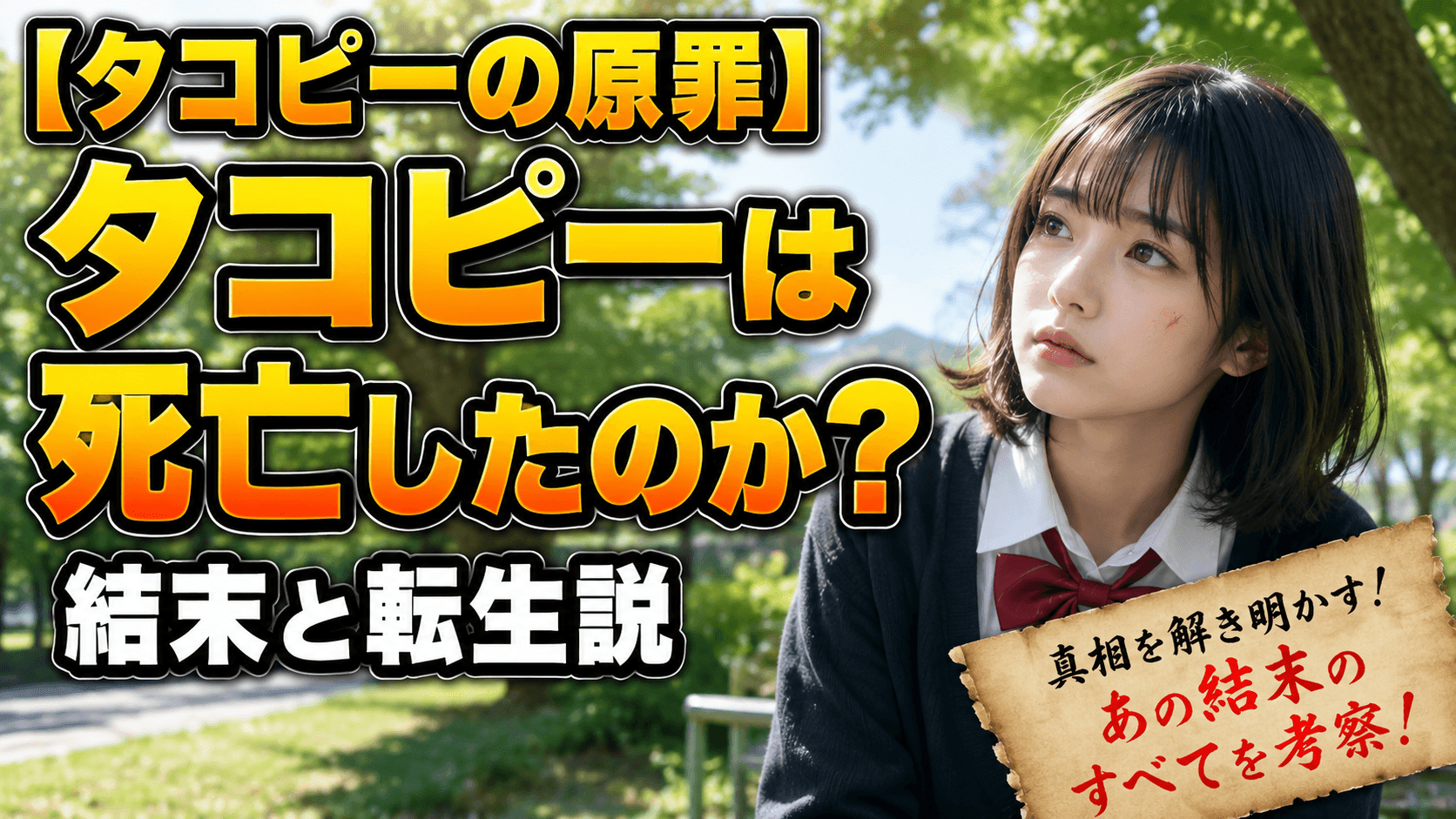 【タコピーの原罪】タコピーは死亡したのか？結末と転生説
