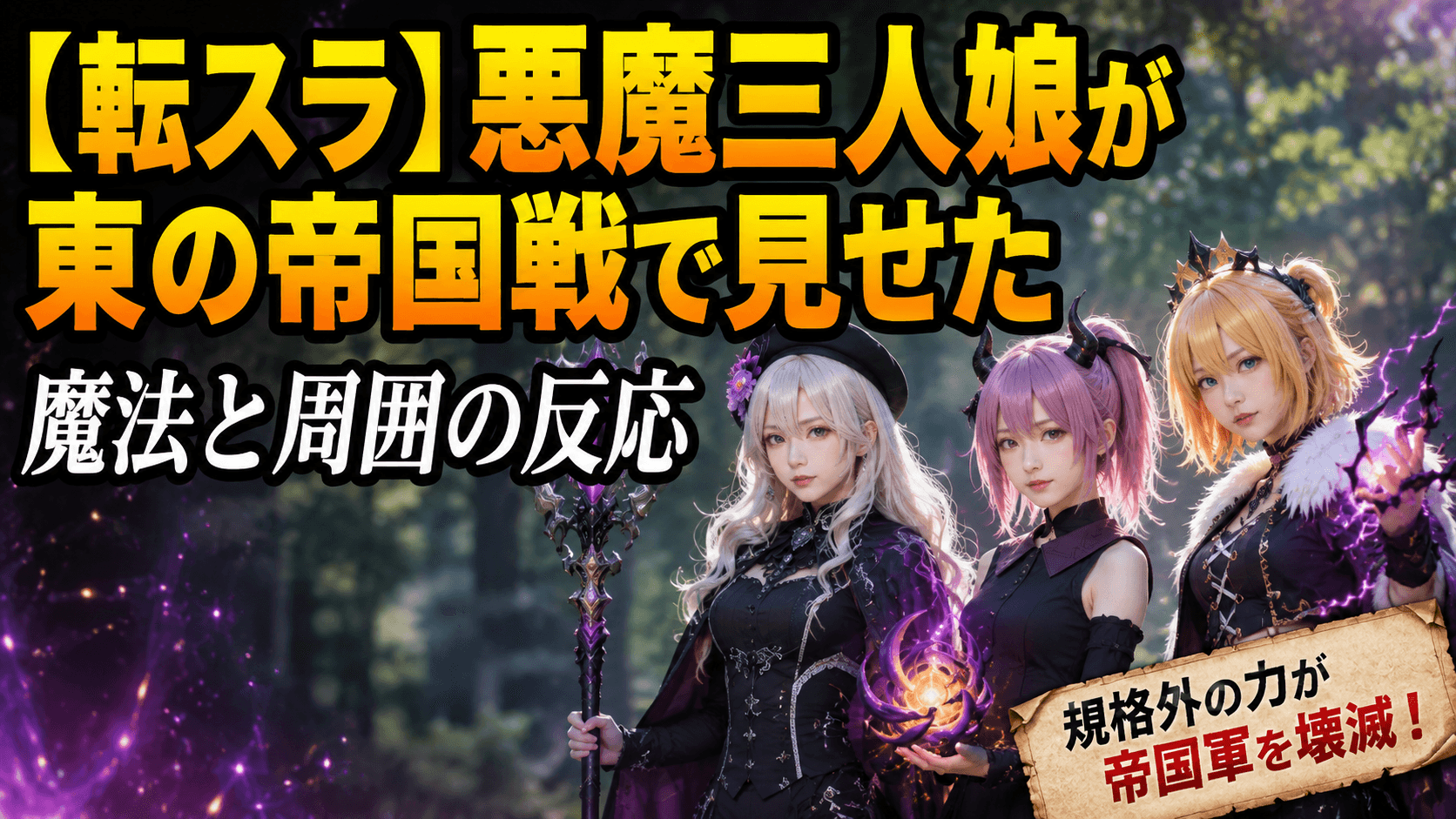 【転スラ】悪魔三人娘が東の帝国戦で見せた魔法と周囲の反応