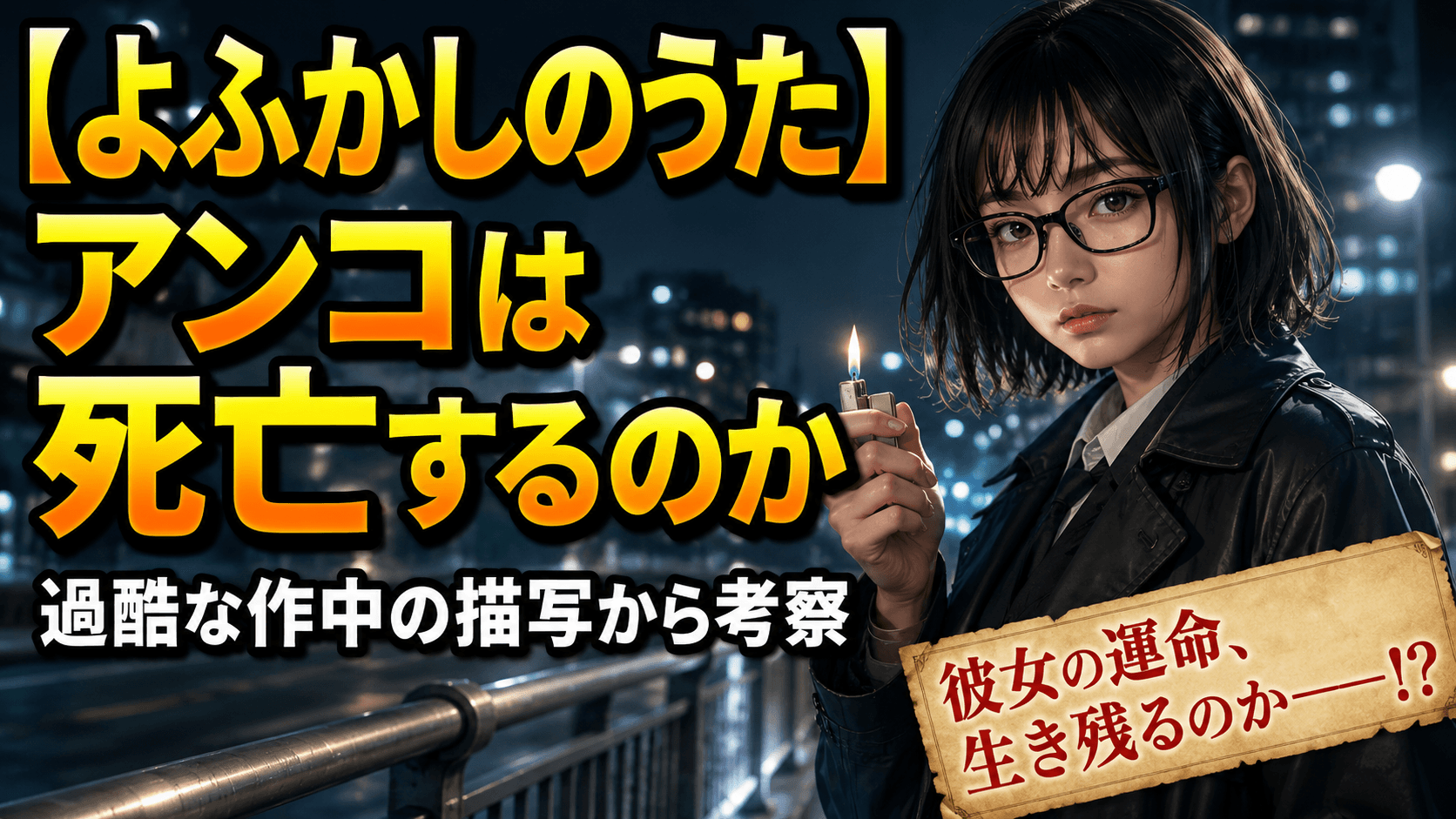 【よふかしのうた】アンコは死亡するのか過酷な作中の描写から考察